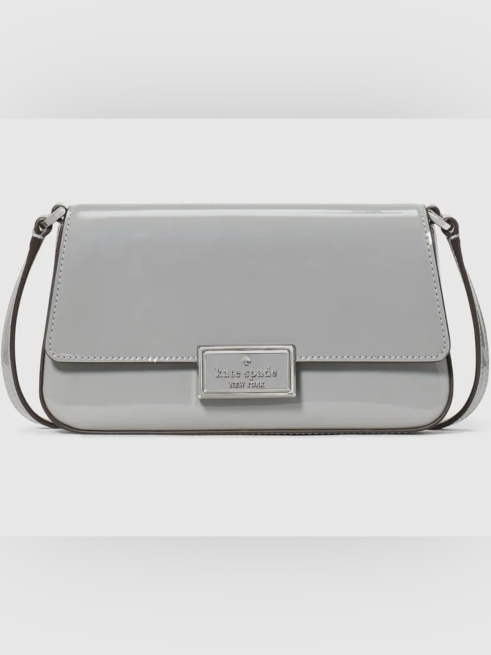 kate spade Reegan Patent Mini FlapCrossbody Bag - color Pavement